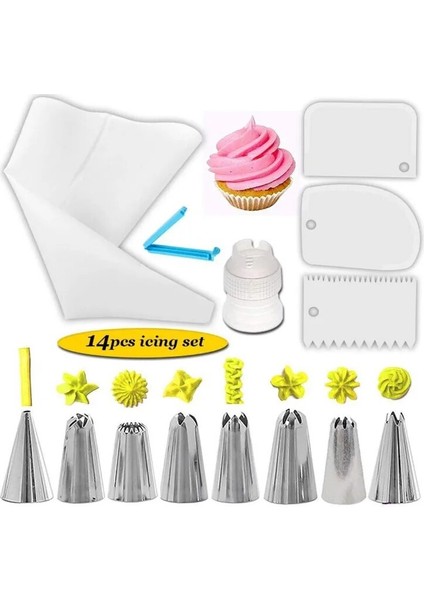 D Stili Et Yeniden Kullanılabilir Buzlanma G Nozullar Seti Pasta Torbası Kazıyıcı Çiçek Kremi Ipuçları Dönüştürücü Pişirme Fincan Dıy Kek Dekorasyon Araçları (Yurt Dışından) fiyatları