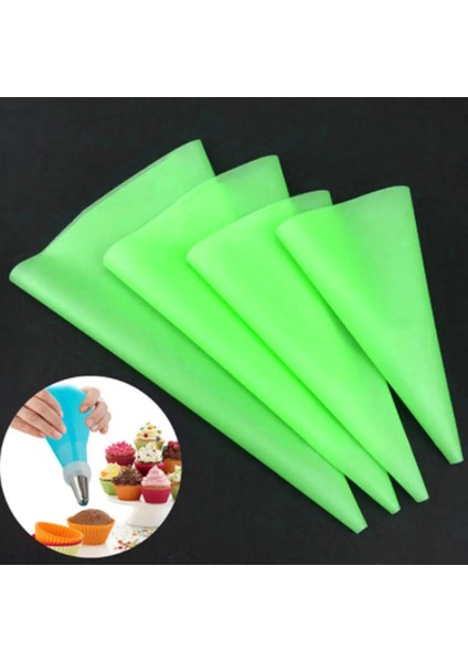Yeşil 12 Inç 30 cm Tarzı Yeni Şekerleme Torbası Silikon Buzlanma G Krem Pasta Torbası Memesi Dıy Kek Dekorasyon Pişirme Dekorasyon Araçları Kek Fondanı Için (Yurt Dışından) modelleri