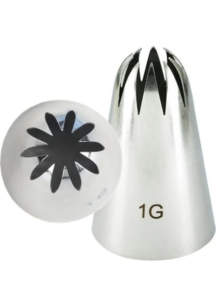 1g Tarzı 4 Adet Büyük Buzlanma G Nozulları Dekorasyon Kek Pişirme Kurabiye Cupcake G Nozul Paslanmaz Çelik Pasta Ipuçları #1b#1c#1e#1g (Yurt Dışından)