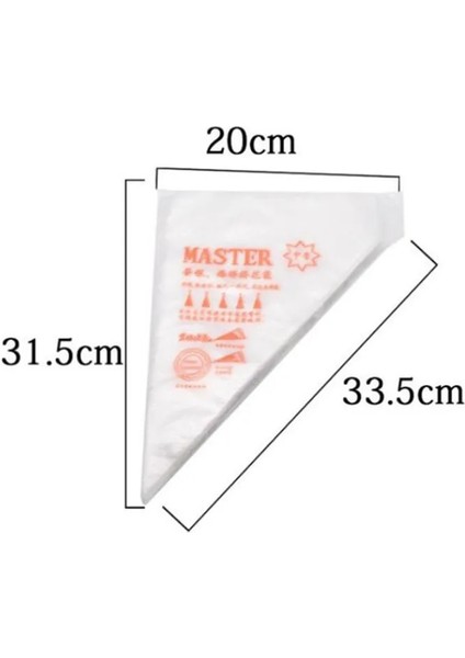 100 Adet Boyut M Tarzı Tek Kullanımlık Pasta Torbaları Sızdıran Torbalar Kek G Torba Gıda Torbası Fincan Kek G Kek Pişirme Araçları Için Aletler (Yurt Dışından)