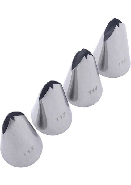 NO.112 Stili Orta Yaprak Uçlar Paslanmaz Çelik Buzlanma G Nozullar Kek Dekorasyon Pasta Ucu Setleri Cupcake Araçları Bakeware (Yurt Dışından) fırsatları