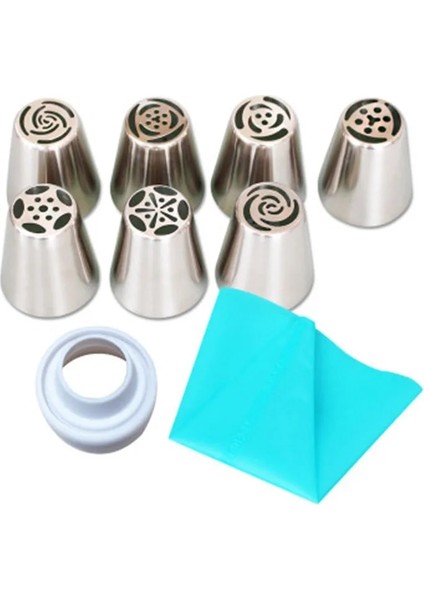 8 Adet Tarzı Ream Nozullar Kek Buzlanma G Pasta Aracı Kek Dekorasyon Pasta Torbası Mutfak Fırın Şekerleme Ekipmanları (Yurt Dışından) fırsatları