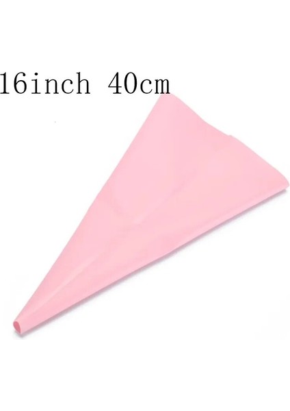 Pembe 16 Inç Tarzı K Şekerleme Torbası Silikon Buzlanma G Kremalı Pasta Torbası Memesi Dıy Kek Dekorasyon Pişirme Dekorasyon Araçları (Yurt Dışından)