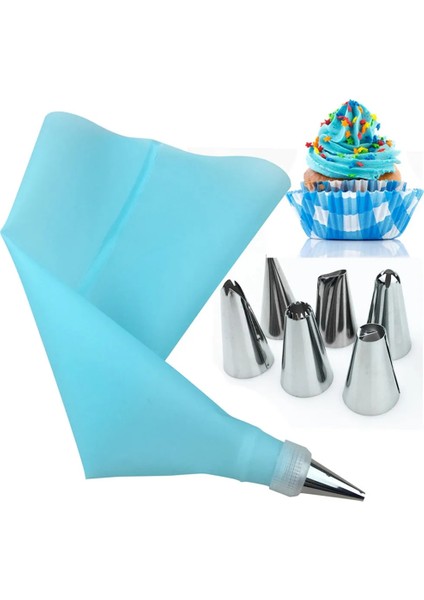 Yeşil Stil 8 Parça Kremalı Pasta Torbası Dıy Pasta Süsleme Pasta Nozulları Pasta Süsleme Aksesuarları Pasta Şırınga Kol Pasta Kremalı Tabanca (Yurt Dışından) modelleri