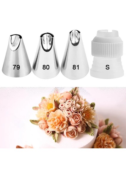 No.79 Stili 1 Adet #79 #80 #g Nozullar Kek Fondan Dekorasyon Pastacılık Buzlanma Ipuçları Pişirme Araçları Krizantem Oluşturun Çam Fıstığı Yaprakları (Yurt Dışından) fiyatları