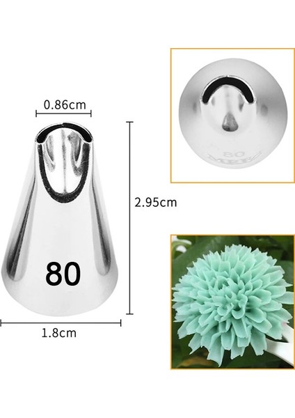 No.79 Stili 1 Adet #79 #80 #g Nozullar Kek Fondan Dekorasyon Pastacılık Buzlanma Ipuçları Pişirme Araçları Krizantem Oluşturun Çam Fıstığı Yaprakları (Yurt Dışından) fırsatları