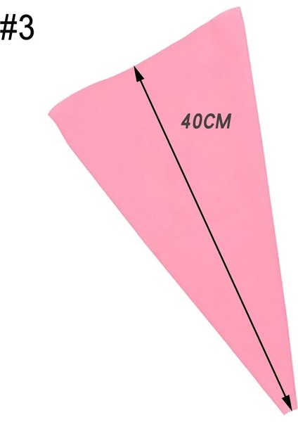 Pembe 40CM Tarzı Licone Buzlanma G Krem Pasta Torbası Şekerleme Çanta Meme Dıy Kek Dekorasyon Pişirme Dekorasyon Araçları Kek Fondan Için (Yurt Dışından)