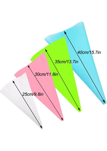 Pembe 40CM Tarzı Licone Buzlanma G Krem Pasta Torbası Şekerleme Çanta Meme Dıy Kek Dekorasyon Pişirme Dekorasyon Araçları Kek Fondan Için (Yurt Dışından) fiyatları