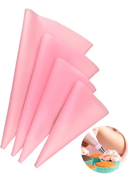Pembe 40CM Tarzı Licone Buzlanma G Krem Pasta Torbası Şekerleme Çanta Meme Dıy Kek Dekorasyon Pişirme Dekorasyon Araçları Kek Fondan Için (Yurt Dışından) fırsatları