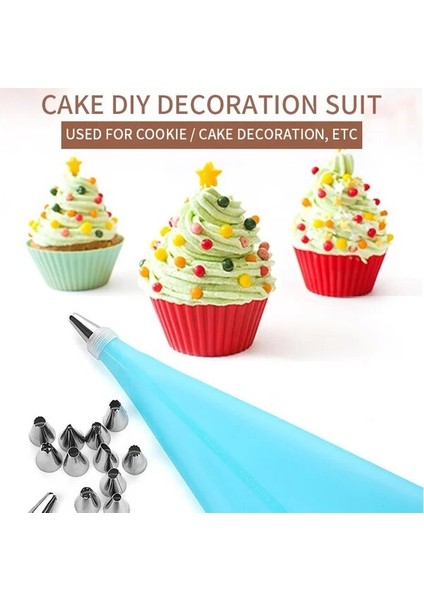 16 Adet Yeşil Stil Silikon Pasta Torbası Ipuçları Mutfak Dıy Kek Buzlanma G Kremalı Kek Dekorasyon Araçları Yeniden Kullanılabilir Pasta Torbaları + Meme Seti (Yurt Dışından) indirimleri