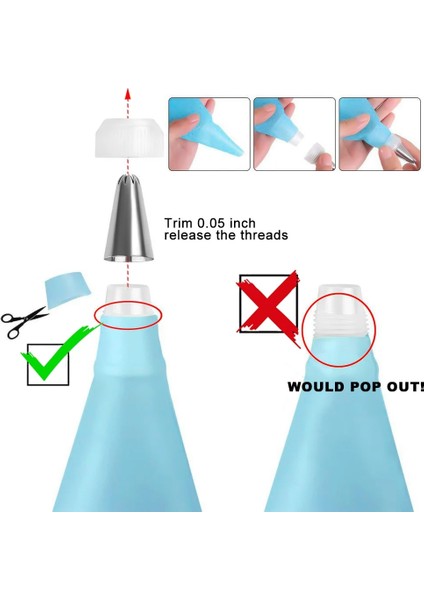 14 Adet Beyaz Stil Yeniden Kullanılabilir Buzlanma G Nozullar Seti Pasta Torbası Kazıyıcı Çiçek Kremi Ipuçları Dönüştürücü Pişirme Fincan Dıy Kek Dekorasyon Aracı (Yurt Dışından) indirimleri