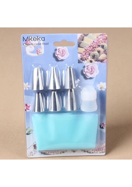 Mavi Tpu-Sert Kart Stili Et Silikon Tatlı Dekoratörleri Buzlanma G Kremalı Pasta Torbası Paslanmaz Çelik Nozul Pasta Ipuçları Dönüştürücü Dıy Pasta Süslemeleri (Yurt Dışından) fiyatları