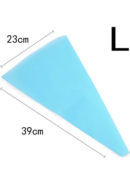 Mavi Stil Yeni Silikon Buzlanma G Krem Pasta Torbası + Paslanmaz Çelik Meme Ipuçları Dıy Kek Dekorasyon Kek Araçları Mutfak Aksesuarları (Yurt Dışından)