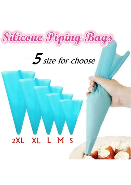 Xl Tarzı Kremalı Pasta Torbası Şekerleme Çantası Silikon Buzlanma G Memesi Dıy Kek Dekorasyon Pişirme Dekorasyon Araçları Dropship (Yurt Dışından) fiyatları