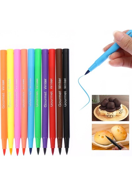 Kalem-Mavi Tarzı Yeni Yenilebilir Pigment Altın Tozu Gümüş Inci Tozu Gıda Boyası Toz Mousse Kek Çikolata Fondan Boyama Kalemi Pişirme Dekorasyonu (Yurt Dışından)