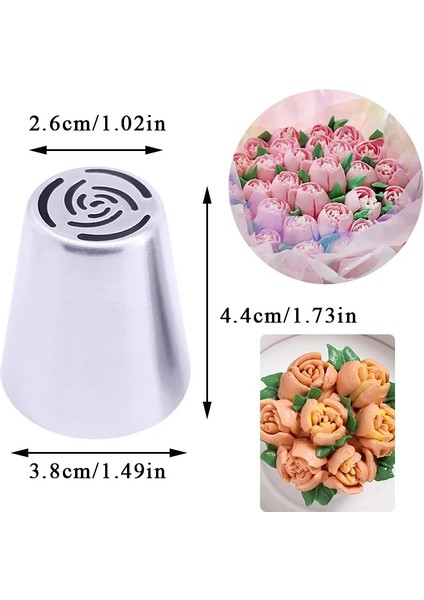 No.1 Tarzı 26 Stilleri Rus Lale Buzlanma G Nozullar Paslanmaz Çelik Yaprak Çiçek Kremi Pasta Ucu Mutfak Cupcake Kek Dekorasyon Araçları (Yurt Dışından)