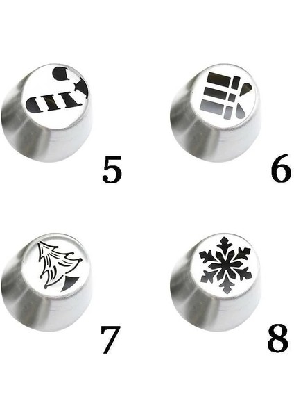 A5 Stili Christmag Nozullar Seti Ağaç Kar Tanesi Şekli Kek Reposteri Buzlanma G Cupcake Pasta Dekorasyon Mutfak Pişirme Araçları (Yurt Dışından) fiyatları