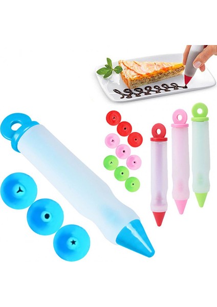 Yeşil Stil Et Kek Kalıbı Krem Silikon Pasta Memesi Gıda Yazı Kalemi Dekorasyon Aracı (Yurt Dışından) indirimleri