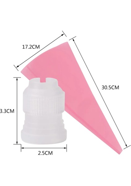 Pembe Tarzı Et Silikon Mutfak Aksesuarları Buzlanma G Krem Pasta Torbası 6 Paslanmaz Çelik Nozullu Dıy Kek Dekorasyon Ipuçları Seti (Yurt Dışından) indirimleri