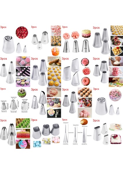 5 113 352 Stili 54 Stilleri Gül Yaprağı Paslanmaz Çelik Meme Ipuçları Dıy Kek Dekorasyon Araçları Buzlanma G Krem Pasta Memesi Mutfak Fırın Araçları (Yurt Dışından) indirimleri