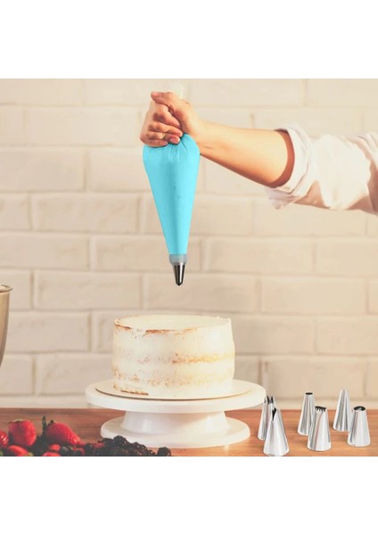 26 Adet Pembe Stil Silikon Pasta Torbası Ipuçları Mutfak Dıy Kek Buzlanma G Krem Süsleme Aracı Yeniden Kullanılabilir Pasta Torbası + Paslanmaz Meme (Yurt Dışından) modelleri