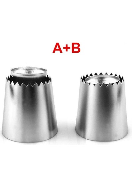 A ve B Tarzı Sultan Tüpü Rus Pasta Ipuçları Buzlanma G Paslanmaz Çelik Nozullar Çerez Büyük Buzlanma G Nozullar Cupcake Pişirme Araçları (Yurt Dışından)