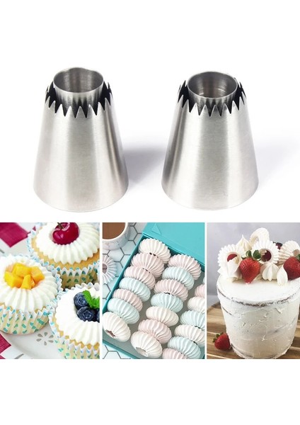A ve B Tarzı Sultan Tüpü Rus Pasta Ipuçları Buzlanma G Paslanmaz Çelik Nozullar Çerez Büyük Buzlanma G Nozullar Cupcake Pişirme Araçları (Yurt Dışından) fırsatları