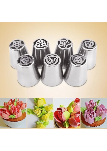 No.3 Tarzı Kek Süsleme Nozulları Ipuçları Rus Lale Kek Buzlanma G Krem Nozullar Bisküvi Sugarcraft Pasta Kek Dıy Pişirme Aracı (Yurt Dışından)