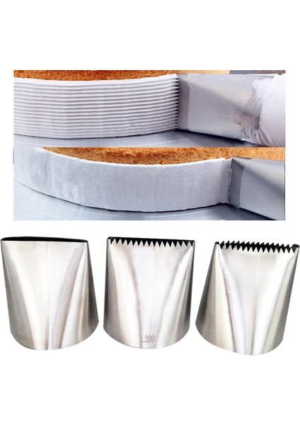 L200B Stili Paslanmaz Çelik Büyük 6mm Sepet Örgü Krem Paslanmaz Çelik Uçlar Buzlanma G Nozullar Pasta Dekoru (Yurt Dışından) indirimleri