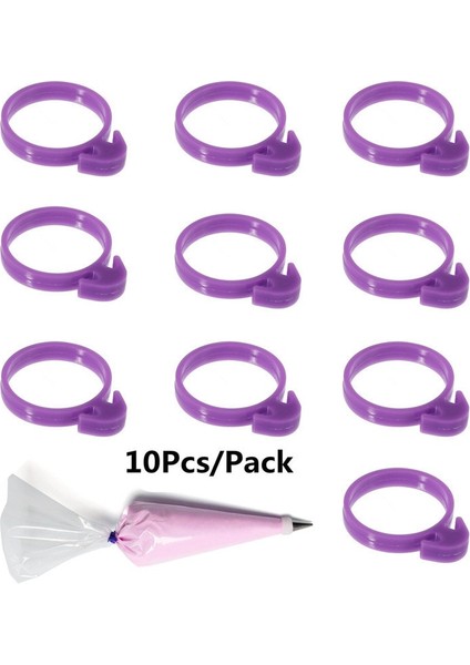 Mor Tarzı Licone Tutma Halkası Pasta Torbaları Kablo Bağı Sızdırmazlık Halkası Dekoratif Çiçek Torbası Tutma Halkası Kek Aksesuarları (Yurt Dışından) fırsatları