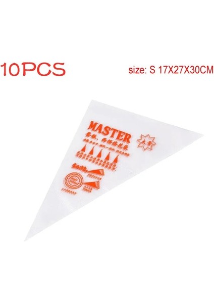 10 Adet Tarzı Pcs Tek Kullanımlık Pasta Torbası Buzlanma G Kek Pasta Kek Dekorasyon Çantaları Fondan Kremalı Pasta Pişirme Aracı Temizle (Yurt Dışından)