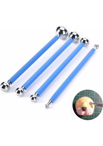 Ake Araçları Modelleme Paslanmaz Çelik Bilyalı Çift Taraflı 4 Araç Şeker Hamurlu Pasta Acessorios Dekorasyon Araçları Kek Kalıpları (Yurt Dışından)