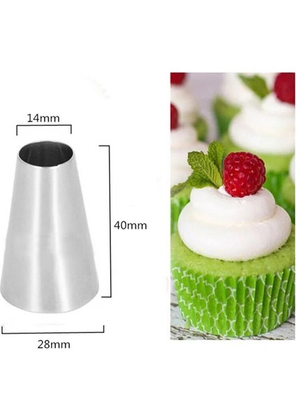 2A Stili #1A #2A #3A Büyük Boy Yuvarlak Metal Kek Krema Dekorasyon Ttainless Çelik G Buzlanma Memesi Pasta Aleti Pişirme Tüpleri (Yurt Dışından) modelleri