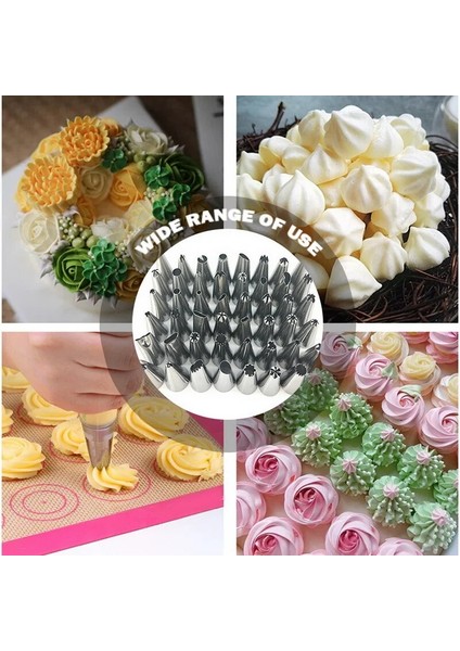 Yeşil 50 Adet Tarzı K Silikon Pasta Torbaları T Buzlanma G Nozullar + Krem Yeniden Kullanılabilir Pasta Poşetleri Pasta Süsleme Aleti Pasta Nozulları (Yurt Dışından) fırsatları