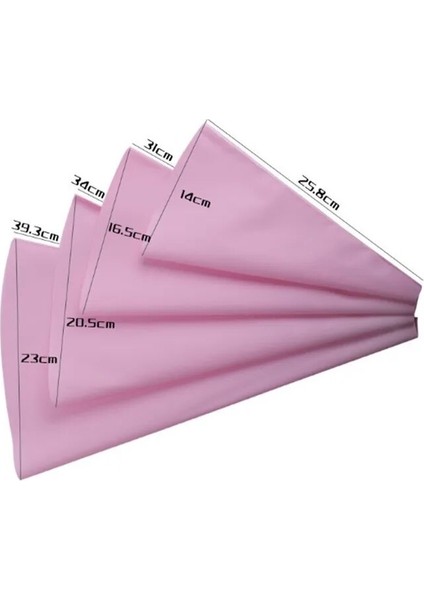 4pc Pembe Tarzı Mutfak Aletleri Kremalı Pasta Torbası Pişirme Aksesuarları Dıy Kek Dekorasyon Gıda Sınıfı Eva Yeniden Kullanılabilir Çantalar (Yurt Dışından)