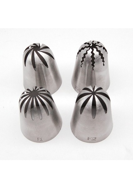 F4 Stili Ekstra Büyük Rus Pasta Nozulları Kurabiye Kek Krem Nozulları Yeniden Kullanılabilir Pasta Torbası G Torbası Için Kek Dekorasyon Araçları Spuitzak (Yurt Dışından) fırsatları