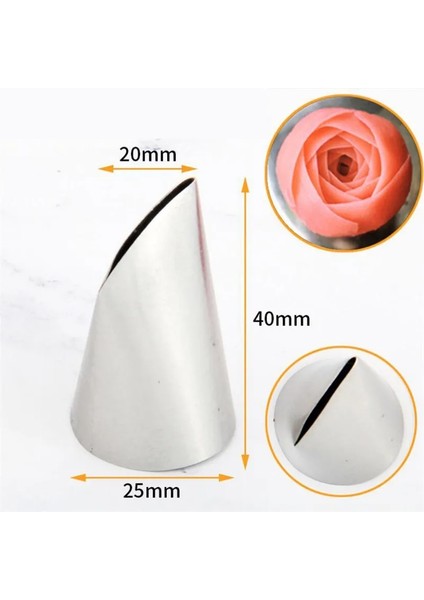 1 Adet #126K Gül Yaprağı Krem G Memesi Dondurma Krem Memesi Kek ve Cupcake Dekorasyon Araçları Bakeware Buzlanma Ipuçları (Yurt Dışından)