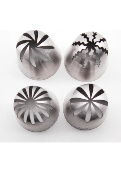 F4 Stili Adet Büyük Krem Nozullar Kek Dekorasyon Araçları Paslanmaz Çelik Kek Pasta Bakeware Mutfak Aletleri ve Aksesuarları (Yurt Dışından) fırsatları