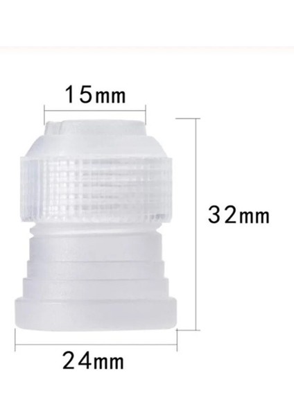 1 Adet Kuplör Tarzı Et Krema Şekerleme Nozulları Buzlanma G Pasta Torbası Seti Diy Pasta Süsleme Araçları Paslanmaz Çelik + Pp Yeniden Kullanılabilir Bağlayıcı (Yurt Dışından)