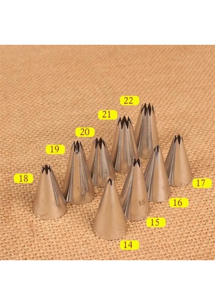 9 Adet Tarzı Et Open Star Krem G Nozullar Pasta Süsleme Seti Metal Pasta Torbası Ipuçları Fondan Bisküvi Buzlanma Ipuçları Tüp Kalıp Araçları (Yurt Dışından) fırsatları