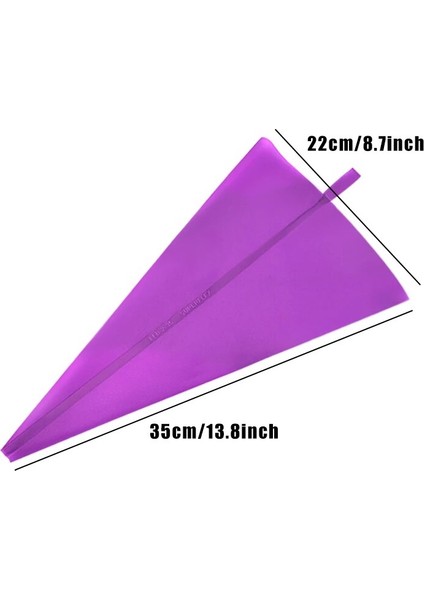 14 Inç Tarzı Mor Silikon Tpu G Çanta Yeniden Kullanılabilir Buzlanma G Krem Pasta Torbası Kek Dekorasyon Aracı Dıy Fondan Sugarcraft Asılı Çantalar (Yurt Dışından)