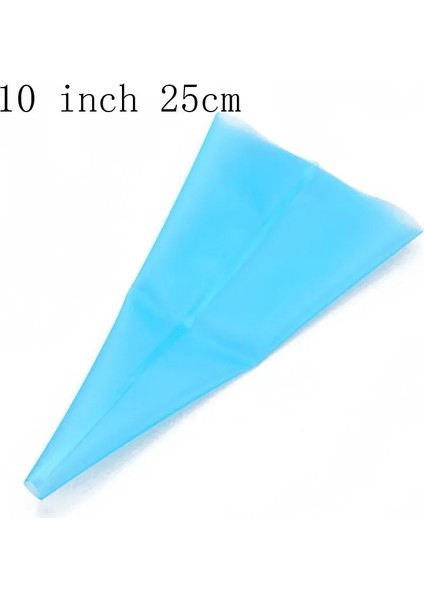 Mavi 10 Inç Tarzı Yeni Şekerleme Torbası Silikon Buzlanma G Krem Pasta Torbası Memesi Dıy Kek Dekorasyon Pişirme Dekorasyon Araçları Kek Fondanı Için (Yurt Dışından)