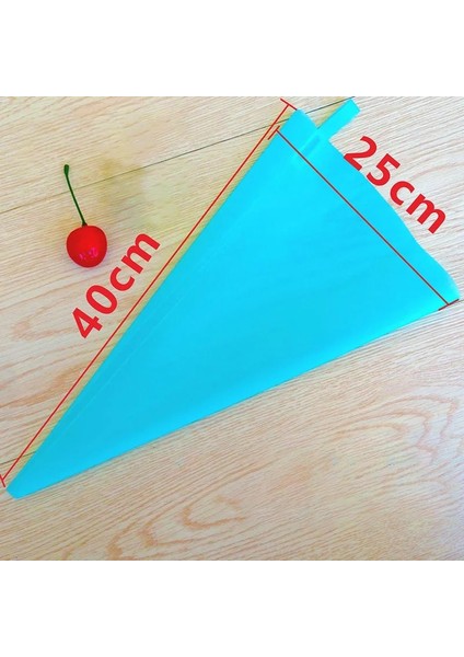 1 Adet Mavi 16 Inç Tarzı Mutfak Aletleri Kremalı Pasta Torbası Dıy Kek Dekorasyon Gıda Sınıfı Evatpu Pişirme Aksesuarları Yeniden Kullanılabilir Çantalar (Yurt Dışından)