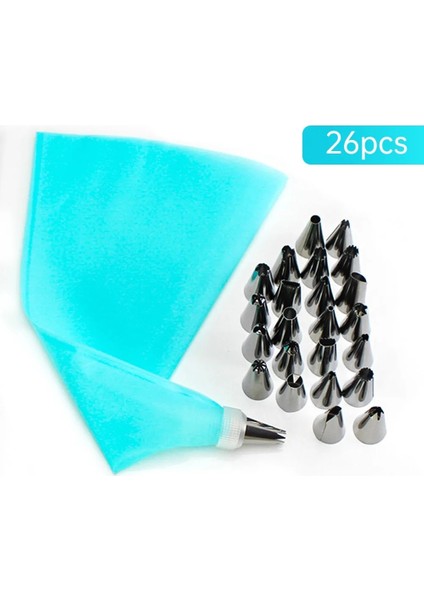 Turuncu Tarzı 26 Parçalı Pasta Torbası ve Meme Seti Yeniden Kullanılabilir Buzlanma Borusu Krem Pasta Memesi Dıy Mutfak Pişirme Kek Dekorasyon Aracı (Yurt Dışından) fiyatları