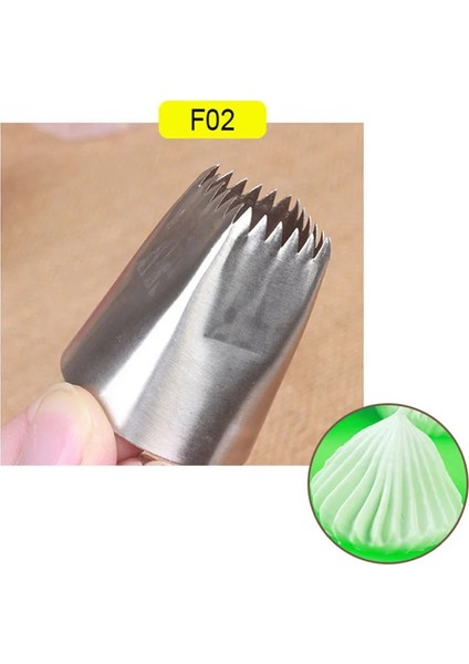 F02 Stili Yeni Sulta Ne Ring Kurabiye Kalıbı G Nozulları Rus Nozulları Buzlanma Kurabiye Puf Kreması Pasta Seti Pasta Süsleme Pasta Ucu (Yurt Dışından)