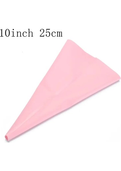 Pembe 10 Inç Tarzı K Şekerleme Torbası Silikon Buzlanma G Kremalı Pasta Torbası Memesi Dıy Kek Dekorasyon Pişirme Dekorasyon Araçları (Yurt Dışından)