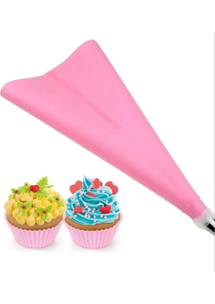 Pembe 10 Inç Tarzı K Şekerleme Torbası Silikon Buzlanma G Kremalı Pasta Torbası Memesi Dıy Kek Dekorasyon Pişirme Dekorasyon Araçları (Yurt Dışından) indirimleri