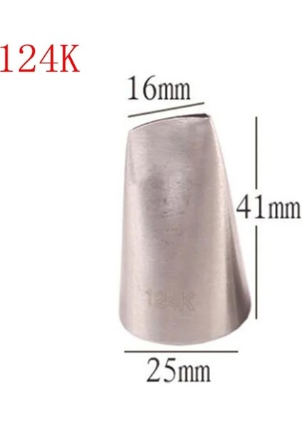 1 Adet 124K Tarzı 124K 125K 126K Gül Pasta Nozulları Paslanmaz Çelik Nozul Seti Dıy Buzlanma G Ipuçları Setleri Cupcake Kek Dekorasyon Araçları (Yurt Dışından)