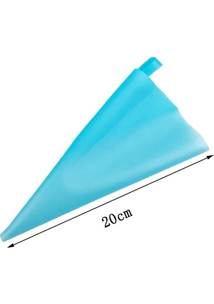 1 Adet Mavi 8 Inç Tarzı Mutfak Aletleri Kremalı Pasta Torbası Pişirme Aksesuarları Dıy Kek Dekorasyon Gıda Sınıfı Evatpu Yeniden Kullanılabilir Çantalar (Yurt Dışından)