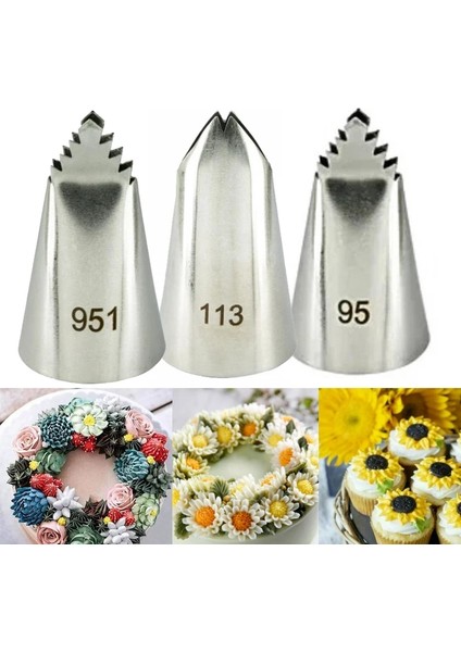 NO.113 Stili 95#951#113# Yapraklar Buzlanma G Nozul Ayçiçeği Pasta Nozulları Kek Dekorasyon Araçları Rus Ipuçları Kremalı Tatlı Decoators (Yurt Dışından) fiyatları